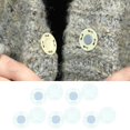 thumbnail image 3 of 10Pairs Button Clasps Snaps Sewing Pants Jean Jacket Coats Closure for White, 3 of 8