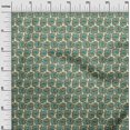 thumbnail image 2 of oneOone Silk Tabby Fabric Leaves & Floral Block Printed Craft Fabric BTY 42 Inch Wide, 2 of 5