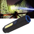 thumbnail image 1 of Lampe de Camping, Lampe de Poche Résistante à l'Usure 4 Modes Réglable COB Facile à Transporter pour Sentiers Nocturnes Noir Rouge,Noir Bleu, 1 of 7
