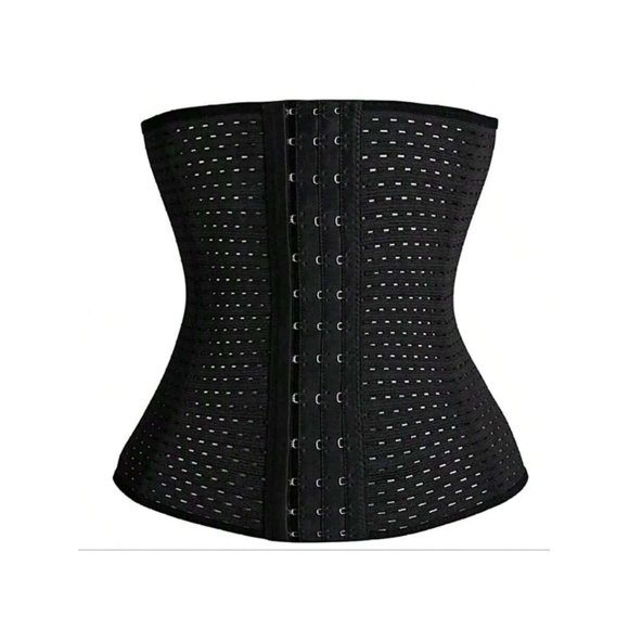 1 Pce Corset de Yoga Élastique Noir pour Femmes Soutien-Gorge de Sport Ceinture Amincissante, Entraînement Physique