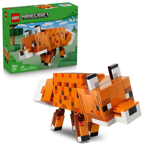 LEGO Minecraft Le Renard, Cadeau de Décoration de Jeu 21588
