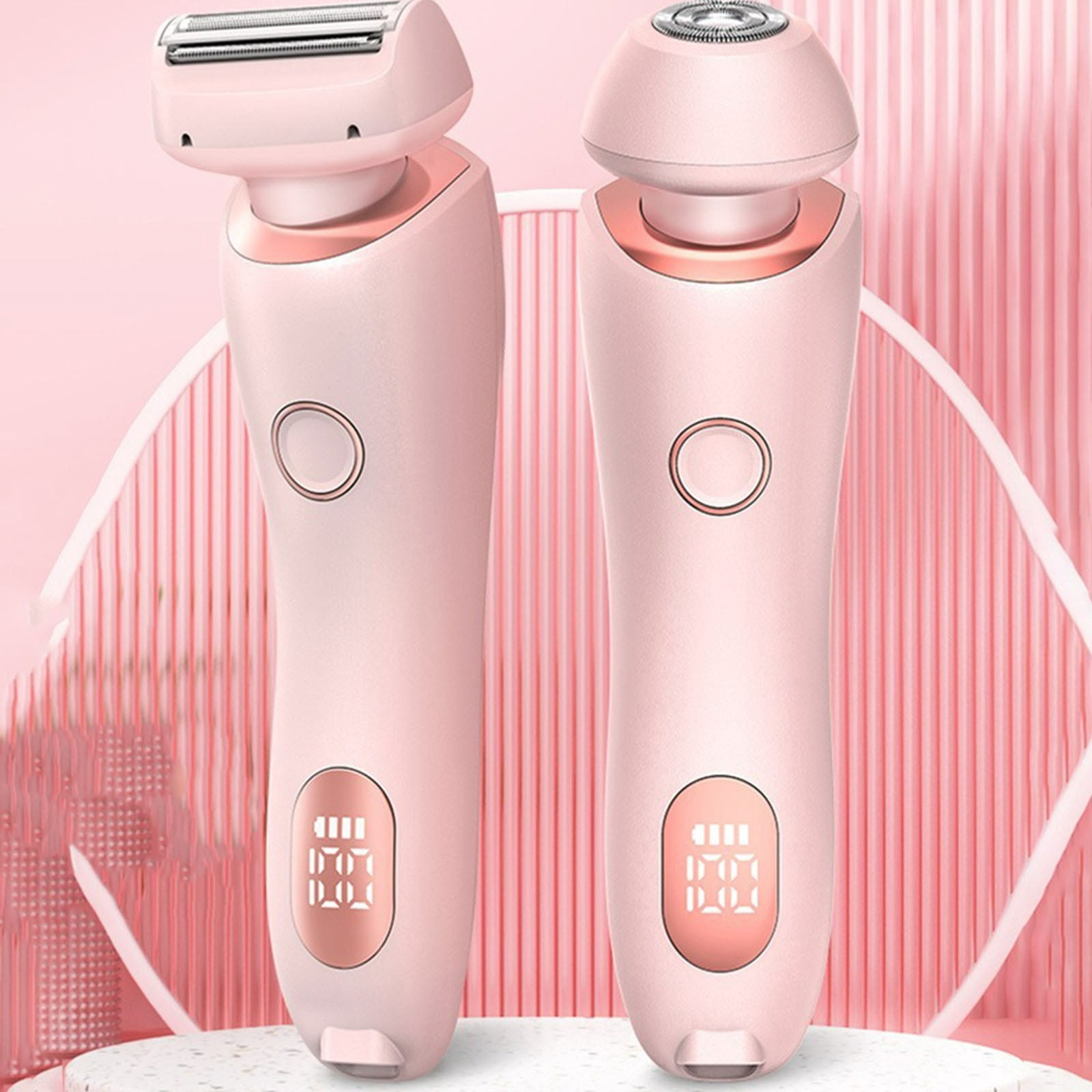 TopLLC New 2-in-1 Shaver With Display Screen Hair Removal Device For Women's Armpit And Pubic Hair Removal Device Electric Razors