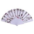 thumbnail image 1 of Binwennn Twin Window Fan Reversible Airflow with Remote Small Fans Desk Fan Oscillating with Remote Dance Wedding Party Lace Silk Folding Hand Held Flower Fan, 1 of 2
