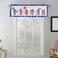 thumbnail image 4 of Independence Day Gnome Kitchen Window Valance Rod Pocket Polyester Curtain for Party and Home Decor, 4 of 6