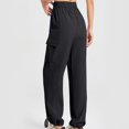 thumbnail image 3 of Timegard Womens Plus Size Cargo Pants Elastic High Waisted Drawstring Active Hiking Trousers with Pockets, 3 of 3