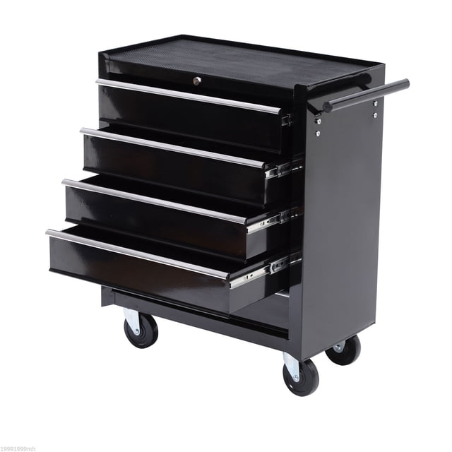 Chariot à Outils Roulant en Acier de 31 Pouces Armoire de Rangement Coffre Boîte à Outils avec 5 Tiroirs