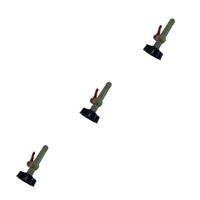 relayinert IBC Container Plastic Faucets Reservoir on/off Control Connectors Fittings Barrels Accessory Replacing Parts Straight 25mm 3PCS