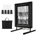 thumbnail image 1 of Baseball Pitching Net - 9-Hole Adjustable with Hit Zone Goal (Black) - Portable Softball Trainer - Includes Carry Bag & Anchor Kit - Professional Team Practice Rebounder, 1 of 5