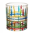 thumbnail image 1 of Tasse à Boire en Verre Rayé Peint à la Main au Design Unique pour Bar à la Maison, 1 of 2