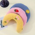thumbnail image 3 of ziyahi Dog Pillow Fashion Cozy U Shaped Soft Cat Pillows Pattern Washable Neck Protection Head Mat Pets Rabbit Sleepy Indoor Home Pink Pink, 3 of 6