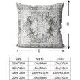 thumbnail image 3 of Grey Boho Throw Pillow Covers Set of 2 Monaco Rug Carpet Double Sided Pattern Cotton Soft Pillow Case Cushion Cover Pillowcase for Garden Couch Sofa Bed Decorative 20x20 inch, 3 of 5