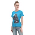 thumbnail image 4 of T-Shirt Basique à Manches Courtes pour Femmes Demon Slayer : Shitou Wuichiro, 4 of 6
