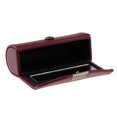 thumbnail image 3 of HILABEE Premium Leather Lipstick Case Holder Storage Box for Purse Pocket w/ mirror Red, 3 of 8