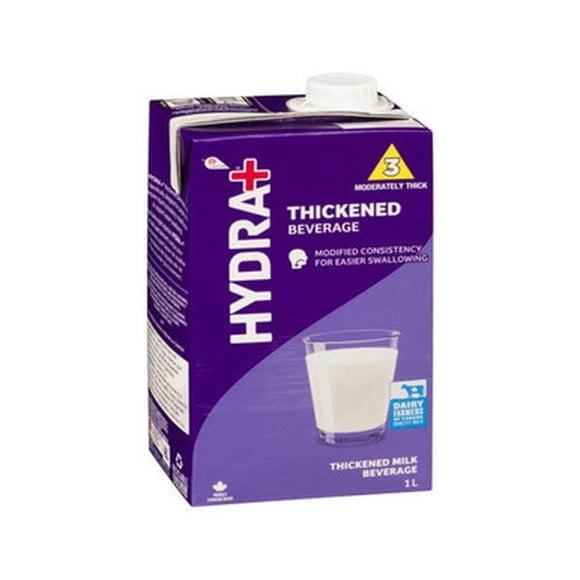 Hydra+ Milk, IDDSI Level 3 Thickened Beverage, Ready-to-Drink, 1L / 33.8 fl oz