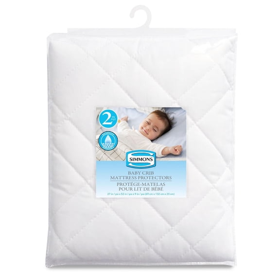 Simmons Quilted Baby Crib Mattress Protector
