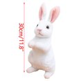 thumbnail image 3 of HOARBOEG Mini Realistic Cute Plush Rabbits Lifelike Animal Easter Bunny Simulation Model Birthday Gift Furry Rabbit of The Chinese New Year Children's Birthday Gift, 3 of 8