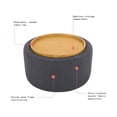 thumbnail image 2 of Beautiful Drew Stowaway Coffee Table with Storage by Drew Barrymore, Charcoal, 2 of 9