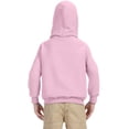 thumbnail image 2 of Gildan Boys Long Sleeve Front Pouch Pocket Hooded Sweatshirt. 18500B, 2 of 3