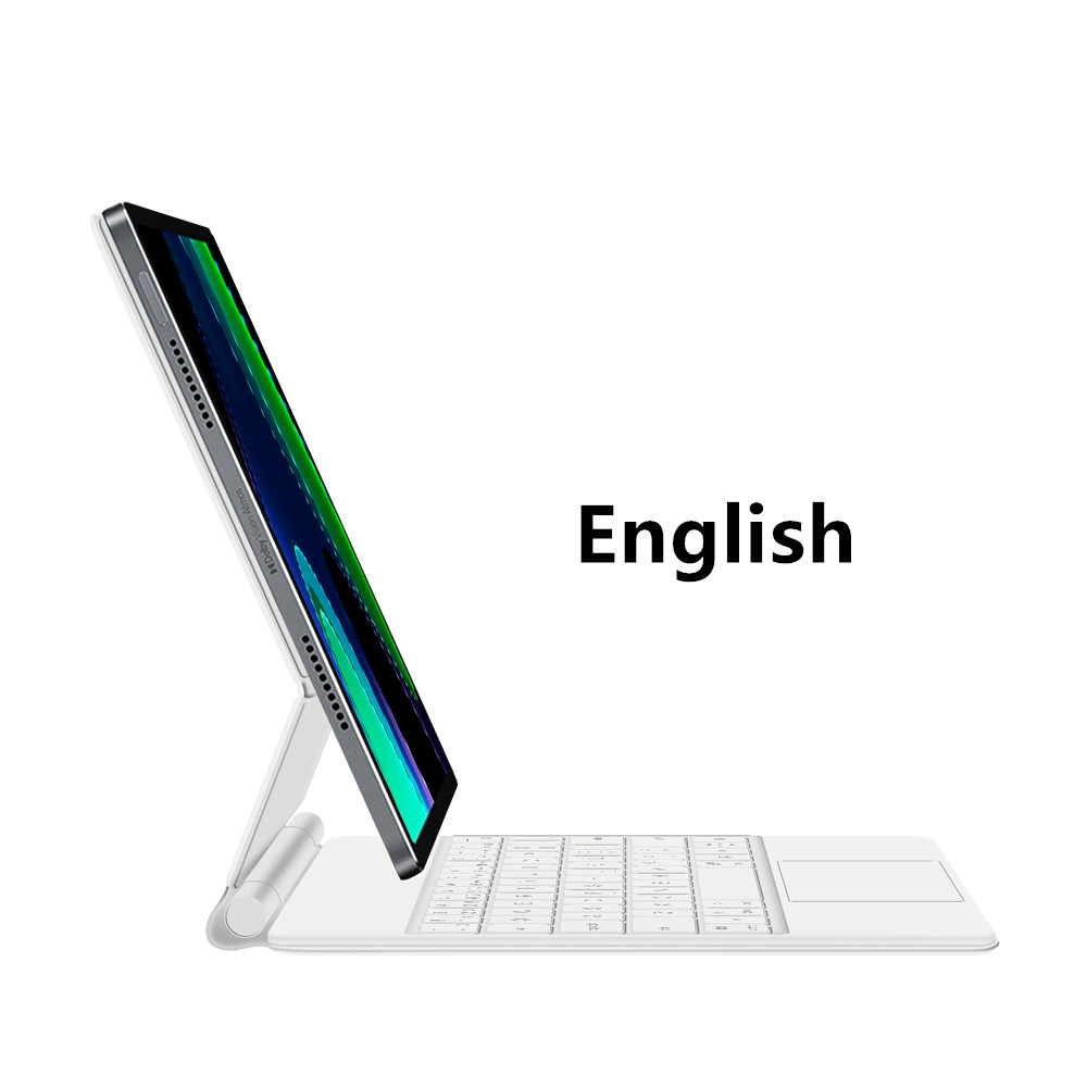 Backlight Magic Keyboard for Xiaomi Pad 6 5 Pro for MiPad 6 Mi Pad 5 6 Pro 11 inch Tablet Case German Spanish Arabic Keyboard White English MiPad6 and 6Pro 11in