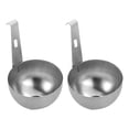 thumbnail image 1 of Kilougeis Clearance Egg Boiler Egg Egg Steamer Rack Maker Egg Boiling Spoon Egg Steamer Spoon Cup Bbq Egg Cookware Pan Steamed Non Eggs Kitchen Gadget Black Stainless, 1 of 6