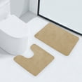 thumbnail image 4 of Yhmxh Bathroom Floor Mat 2 Piece Solid Color AntiDirty Carpet Toilet Bathroom Non Slip Absorbent Floor Mat Bathroom Foot Mat Washable Rug Anti-slip Rug Decorative Rug Rugs for Living Room Outdoor Rug, 4 of 5