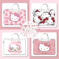thumbnail image 2 of Cartoon Hello Kitty Laptop Bag Shoulder Messenger Notebook Pouch Briefcase Office Travel Business Computer Handbag YJ, 2 of 6