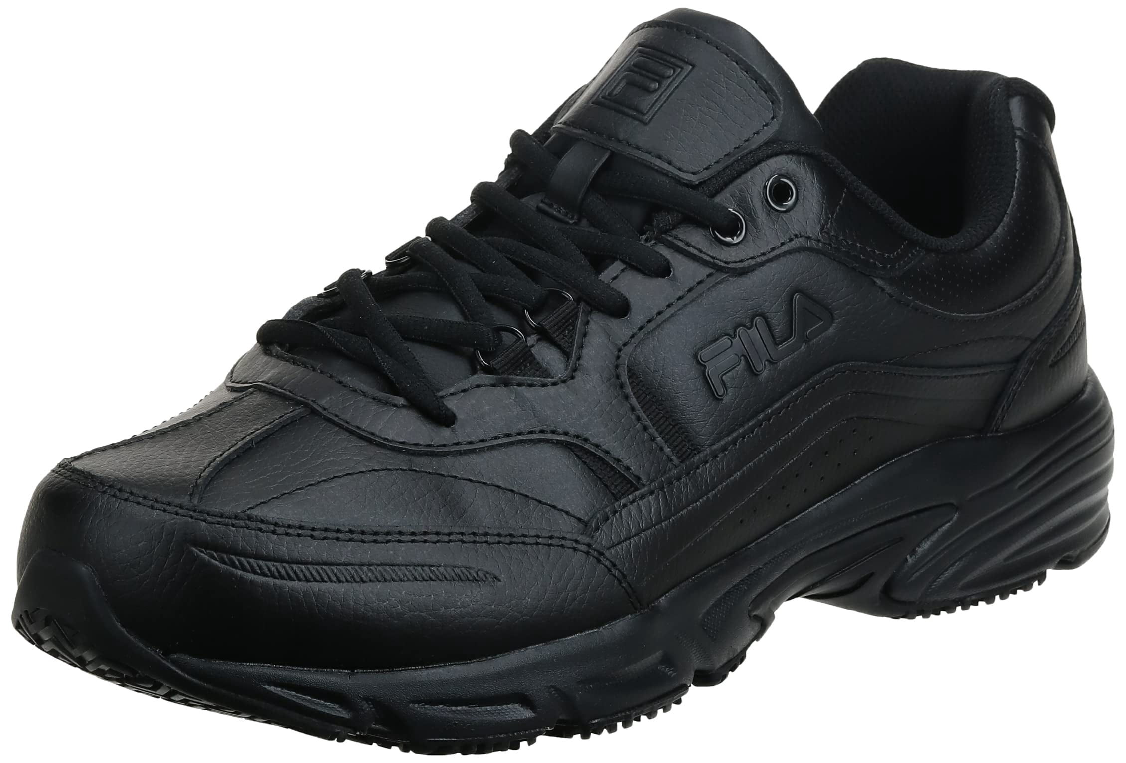 Fila Men's, Memory Workshift Slip Resistant Composite Toe Shoe Black 7 M