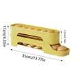 thumbnail image 2 of SHAGUOZHOU in Drying Rack Kitchen over The Dish Shelf 33 Food Grade Refrigerator Egg Holder – Large Capacity Sliding Egg Tray With Auto Roll Design Fits Side Door Stackable Egg Storage, 2 of 6
