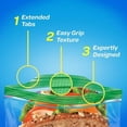 thumbnail image 2 of Ziploc® Sandwich Bags with Grip 'n Seal Technology, 90 Bags, 2 of 5