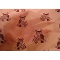 thumbnail image 4 of oneOone Cotton Silk Fabric Branch & Owl Block Print Fabric BTY 42 Inch Wide, 4 of 4