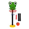 thumbnail image 1 of QualitChoice Cute Basketball Hoop Stand Kit Adjustable Kids Indoor Frog Children Height, 1 of 6