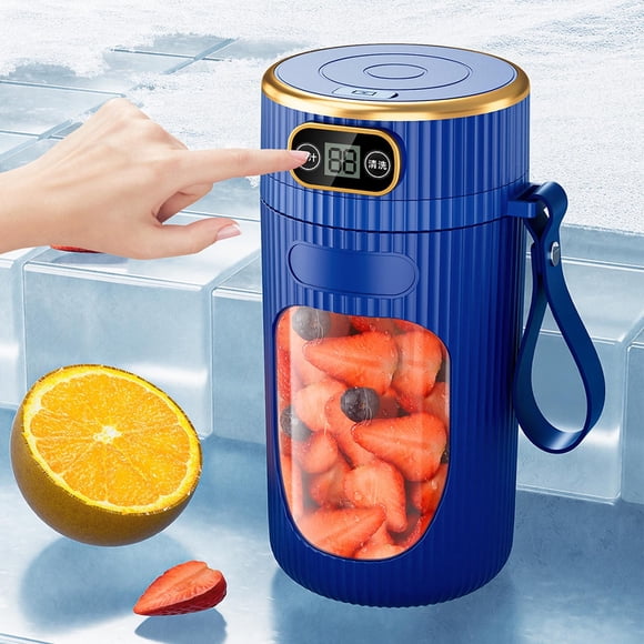 Iumwxz Extracteur de Jus Nouveau Type d'Extracteur de Jus Portable avec Affichage Numérique Petit Gobelet Extracteur de Jus pour Fruits Étudiant Maison Extracteur de Jus Multifonction pour Extraction d'Extracteur de Jus Extracteur à Froid Extracteur de Jus Plastique Bleu Soldes de Liquidation