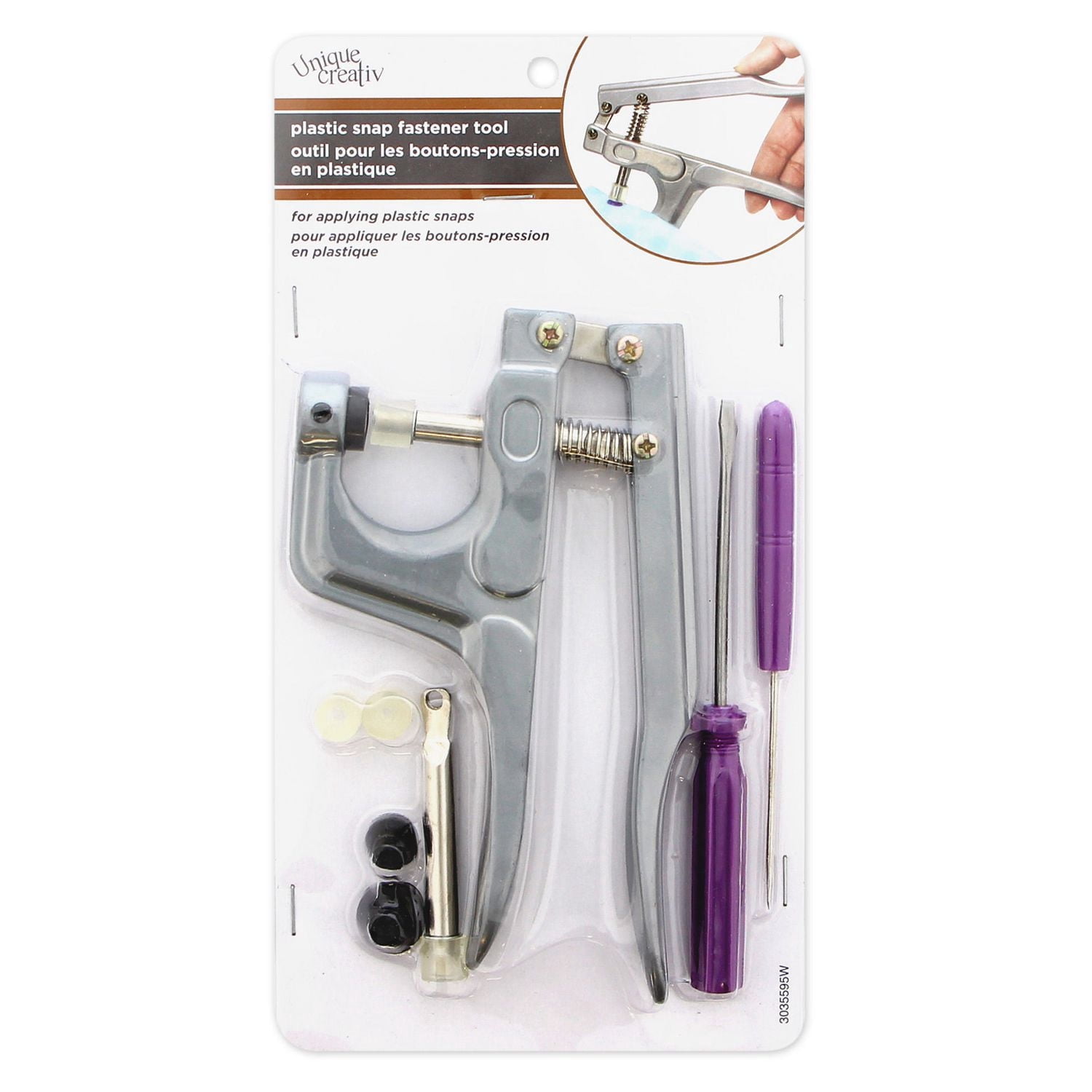 UNIQUE CREATIV Plastic Snap Fastener Tool Kit