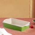 thumbnail image 4 of Abbracc Ceramic Bakeware Casserole Dishes for Oven for Barbecues Camping Restaurants Rectangular, 4 of 9