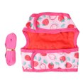 thumbnail image 1 of Rabbit Harness Dress, Printing Dyeing Soft Comfortable Polyester Nylon Pet Rabbit Dresses Pink with Tow Rope for Guinea Pig S,M,L, 1 of 7