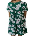 thumbnail image 4 of Mother Daughter Matching Dress  Flower Short Sleeve High Waist Dress, 4 of 8