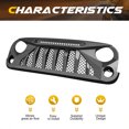 thumbnail image 3 of AMERICAN MODIFIED Grille avant avec Lumières pour 07-18 Jeep Wrangler JK, 3 of 12