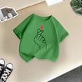 thumbnail image 5 of PMVFHDE Hauts Tube pour Filles T-Shirt à Manches Courtes pour Fille T-Shirt pour Fille T-Shirt Mignon pour Filles Hauts pour Fille Enfant T-Shirt Graphique Mignon à Col Rond à Manches Courtes T-Shirt d'Été Décontracté Vert, 9-10 Ans, 5 of 5