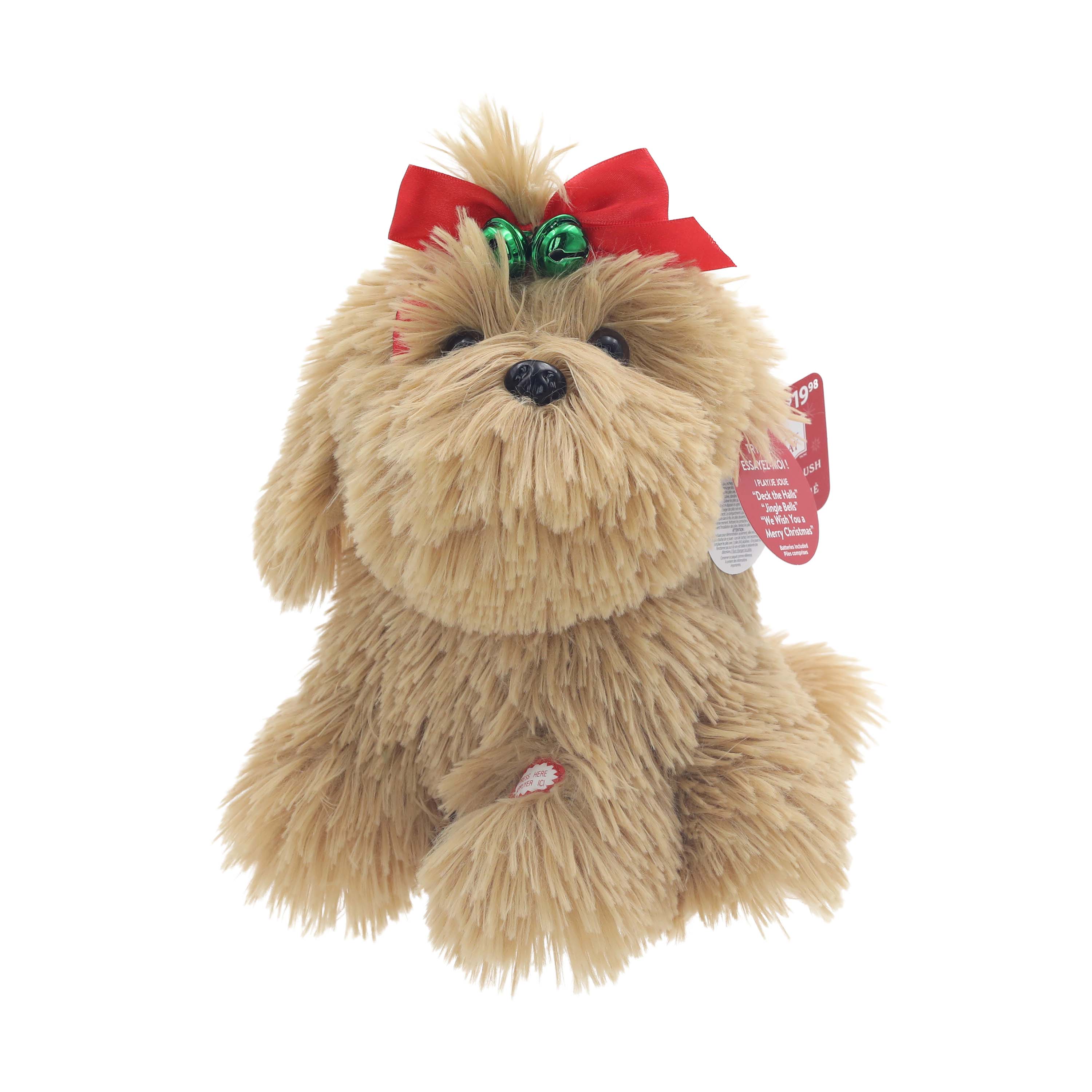 Chien marron animé Holiday Time