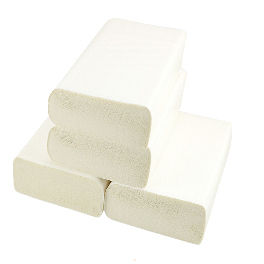 FUTUREORYY 4 Rolls Per Set Hand Paper Towels White Wood Pulp Highly Absorbent Kitchen