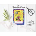 thumbnail image 3 of Darling Souvenir Yellow Birthday Invitation Card Printable Elegant Fill or Write In Blank Party Invites 28 Pcs 5 x 7 Inches, 3 of 5