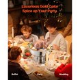 thumbnail image 2 of KFFKFF Ensemble de Plats à Friction pour Buffet, 5 Qt Lot de 4, Réchaud en Acier Inoxydable avec 4 Poêles Format Double, Réchaud Rond pour Traiteur avec Couvercle en Verre, Casserole à Eau Support Pliant Porte-Carburant, 2 of 9