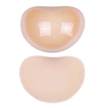 Bunblic Women Bra Pads Inserts Bra Push up Reusable Replacement Pads for Swimsuit Bikini Skin Color