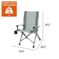 thumbnail image 2 of Chaise de camping Ozark Trail High Back, Vert, Adulte, 2 of 14