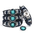 thumbnail image 4 of AMERTEER 12 Constellation Hand Woven Braided Leather Retro Zodiac Sign Charms Bracelet, 4 of 6
