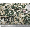 thumbnail image 2 of Soimoi Rayon Fabric Two Tone With White Camouflage Decor Fabric Printed Yard 56 Inch Wide, 2 of 3