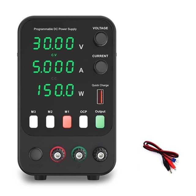 Adjustable DC Power Supply 30V 10A 60V 5A Lab Bench Power Source Stabilized Power Supply Voltage Regulator Switch ,Easy to Use