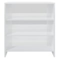 thumbnail image 3 of vidaXL Sideboard High Gloss White 70x40.5x75 cm Engineered Wood, 3 of 4