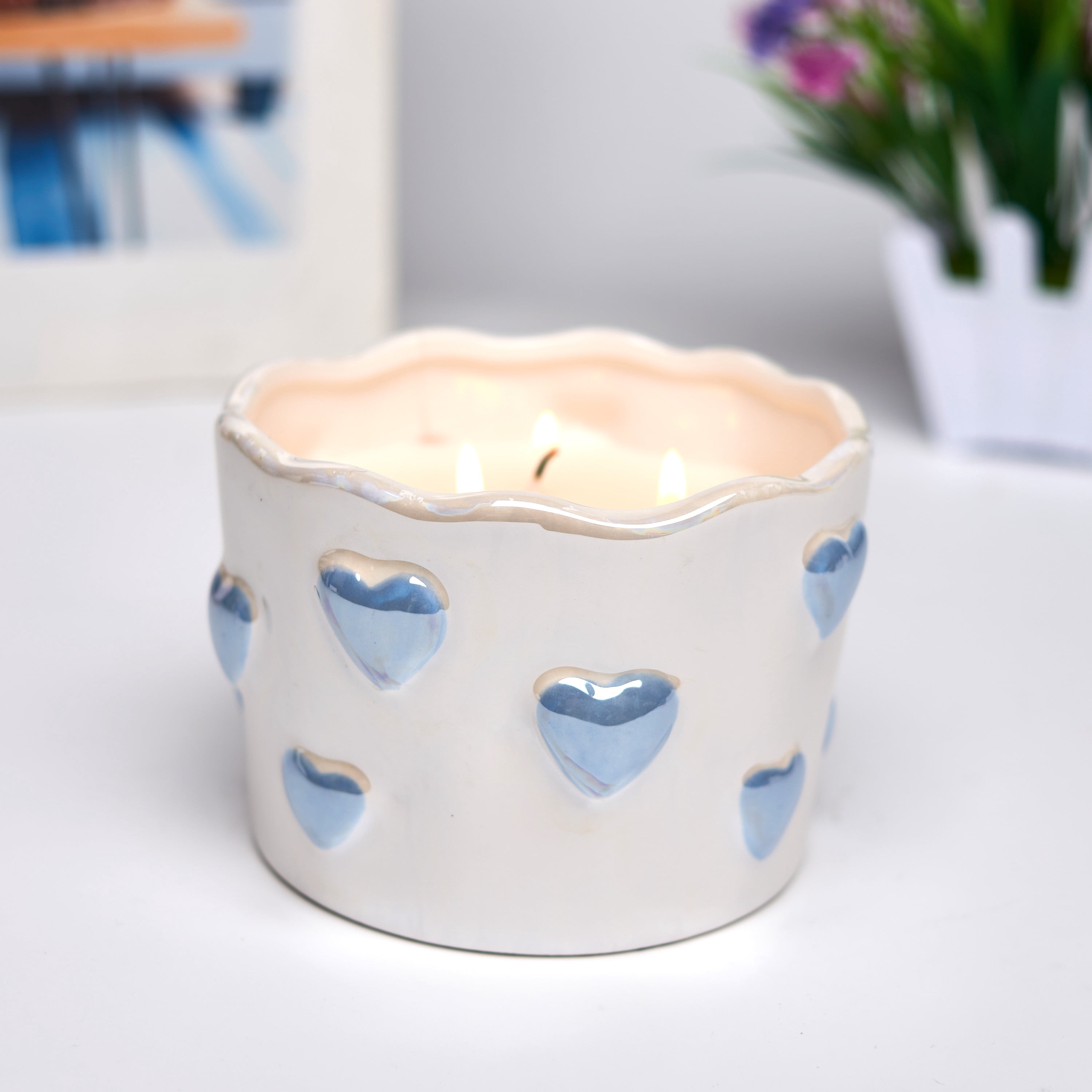 Saint Valentin, BOUGIE CŒUR BLEU
