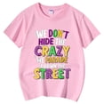 thumbnail image 5 of WEIYLL T-Shirts Graphiques pour Filles Imprimé Lettres Col Rond Manches Courtes T-Shirt Décontracté pour Tout-Petits 12-13 Ans, 5 of 5